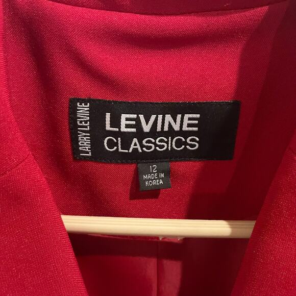 Levine Classics Red Skirt Suit Size 12 - Picture 2 of 8